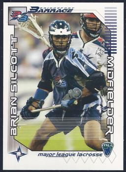 2001 Major League Lacrosse #NNO Brian Silcott Front